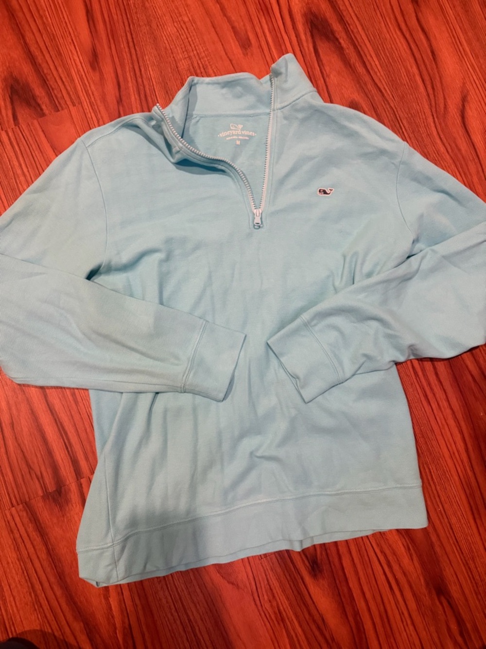 Vineyard Vines Men’s Pale Blue Half-Zip Pullover